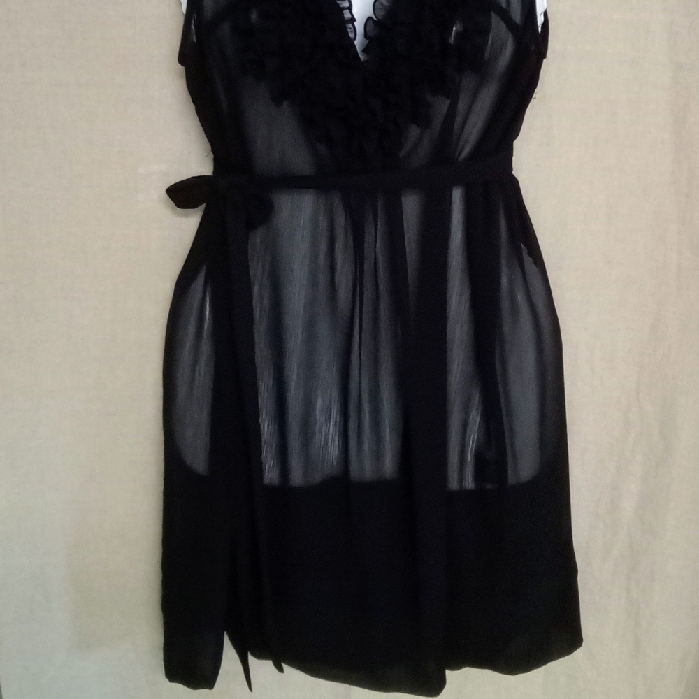 Lapis Ruffled Tunic, Size M - Picture 3 of 3